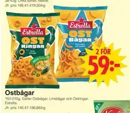 Matöppet Ostbågar erbjuda