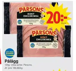 Matöppet Pålägg erbjuda