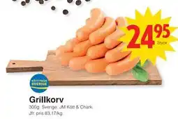 Matöppet Grillkorv erbjuda