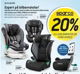 thansen ALLA BILBARNSTOLAR FRÅN SPARCO erbjuda