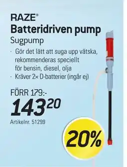 thansen Batteridriven pump erbjuda