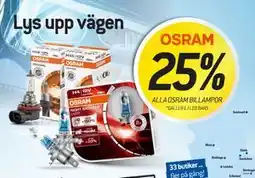 thansen 25% ALLA OSRAM BILLAMPOR erbjuda