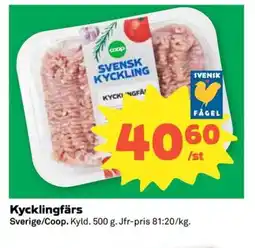 Coop Konsum Coop Kycklingfärs erbjuda