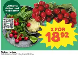 Coop Konsum Rädisor i knippe erbjuda