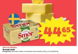 Coop Konsum Arla Svenskt smör erbjuda