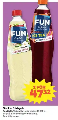 Coop Konsum Fun Light Sockerfri dryck erbjuda