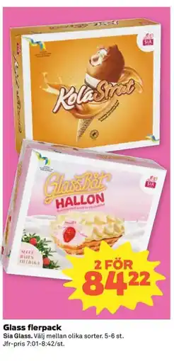 Coop Konsum Sia Glass flerpack erbjuda