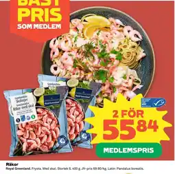 Coop Konsum Royal Greenland Räkor erbjuda