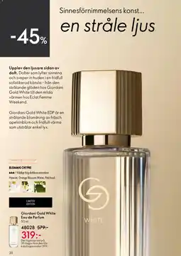 Oriflame Giordani Gold White Eau de Parfum erbjuda