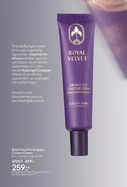 Oriflame Royal Velvet Firming Eye Contour Cream erbjuda