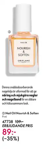 Oriflame Nail Oil Nourish & Soften erbjuda