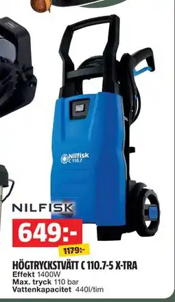 Bauhaus HÖGTRYCKSTVÄTT C 110.7-5 X-TRA erbjuda