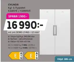 Elon CYLINDA Kyl- & fryspaket K3285HE / F3285NVE erbjuda