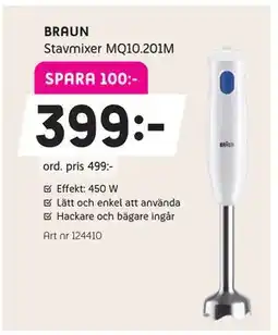 Elon BRAUN Stavmixer MQ10.201M erbjuda