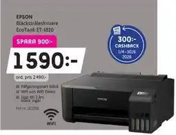 Elon EPSON Bläckstråleskrivare EcoTank ET-1810 erbjuda