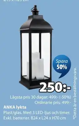 JYSK ANKA lykta erbjuda