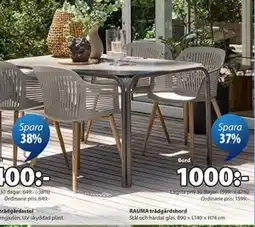 JYSK RAUMA trädgårdsbord erbjuda