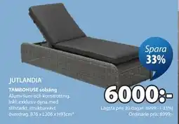 JYSK TAMBOHUSE solsäng erbjuda