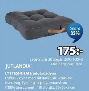 JYSK LYTTESHOLM trädgårdsdyna erbjuda