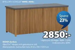JYSK BEDER dynbox erbjuda