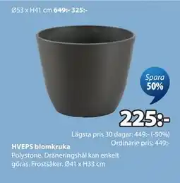 JYSK HVEPS blomkruka erbjuda