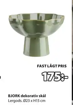 JYSK BJORK dekorativ skål erbjuda