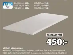 JYSK VINGAN bäddmadrass erbjuda