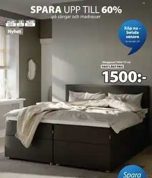 JYSK Sänggavel 160x115 cm erbjuda