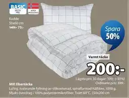 JYSK MIE fibertäcke erbjuda