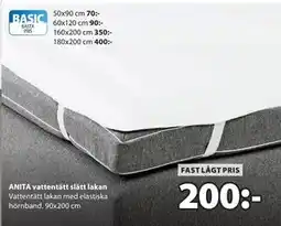 JYSK ANITA vattentätt slätt lakan erbjuda