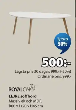JYSK LEJRE soffbord erbjuda