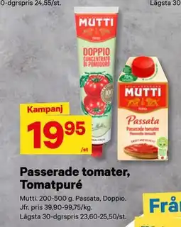 City Gross Passerade tomater, Tomatpuré erbjuda