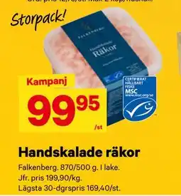 City Gross Handskalade räkor erbjuda