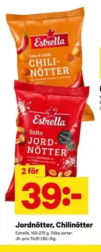 City Gross Jordnötter, Chilinötter erbjuda