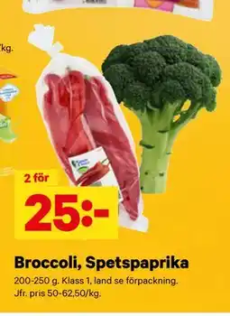 City Gross Broccoli, Spetspaprika erbjuda