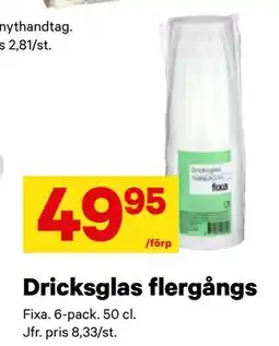 City Gross Dricksglas flergångs erbjuda