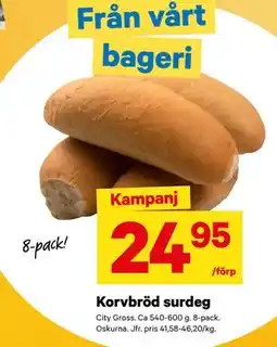 City Gross Korvbröd surdeg erbjuda