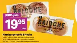 City Gross Hamburgerbröd Brioche, Pris i appen erbjuda