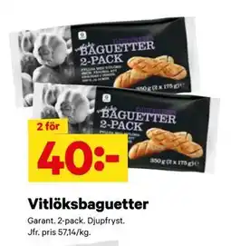 City Gross Vitlöksbaguetter erbjuda