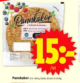 ICA Supermarket ICA Pannkakor 480g erbjuda