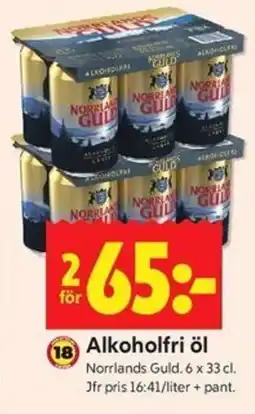 ICA Kvantum Norrlands Guld Alkoholfri öl erbjuda