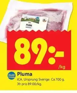 ICA Kvantum ICA. Pluma erbjuda