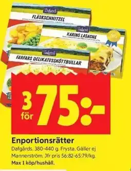 ICA Kvantum Dafgårds Enportionsrätter erbjuda