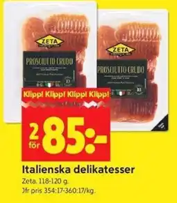 ICA Kvantum Zeta Italienska delikatesser erbjuda