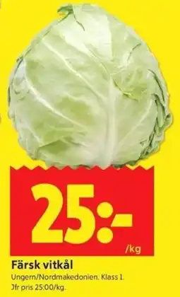 ICA Kvantum Färsk vitkål erbjuda