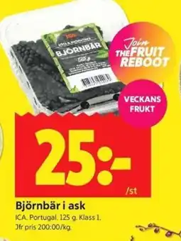 ICA Kvantum ICA Björnbär i ask erbjuda