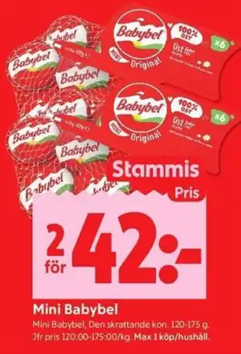 ICA Kvantum Mini Babybel erbjuda