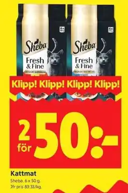 ICA Kvantum Sheba Kattmat erbjuda