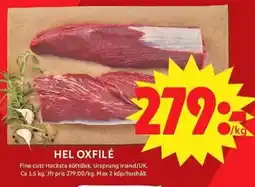 ICA Maxi Hel oxfilé erbjuda