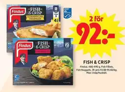 ICA Maxi FINDUS Fish & crisp erbjuda